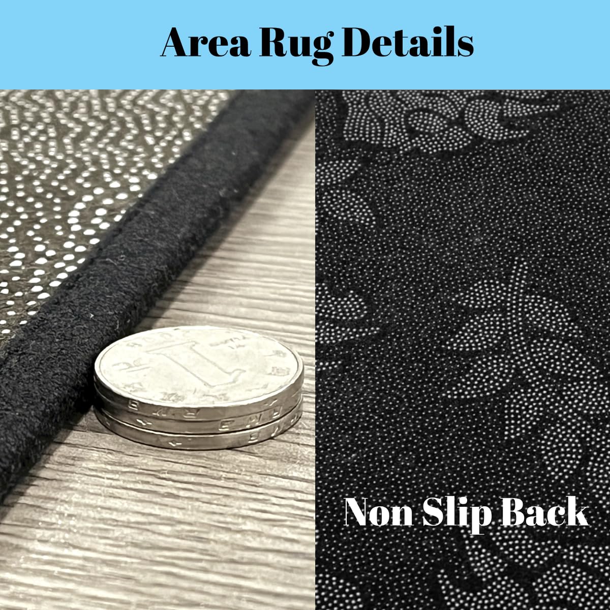 Erosebridal Gray Black Gold Carpet Grey White Striped Abstract Indoor Floor Mat 4'11" x 3'3" for Kids Adults Geometric Stripes Area Rug Modern Fashion Decorative Rug Room Decor