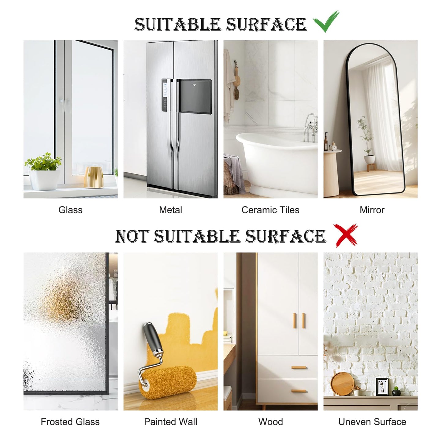 Supzone Magnolia Flower Tree Window Clings White Tree Branch Birds Window Decals Double-Sided Anti-Collision Static Stickers for Home Slide Glass Door Decoration