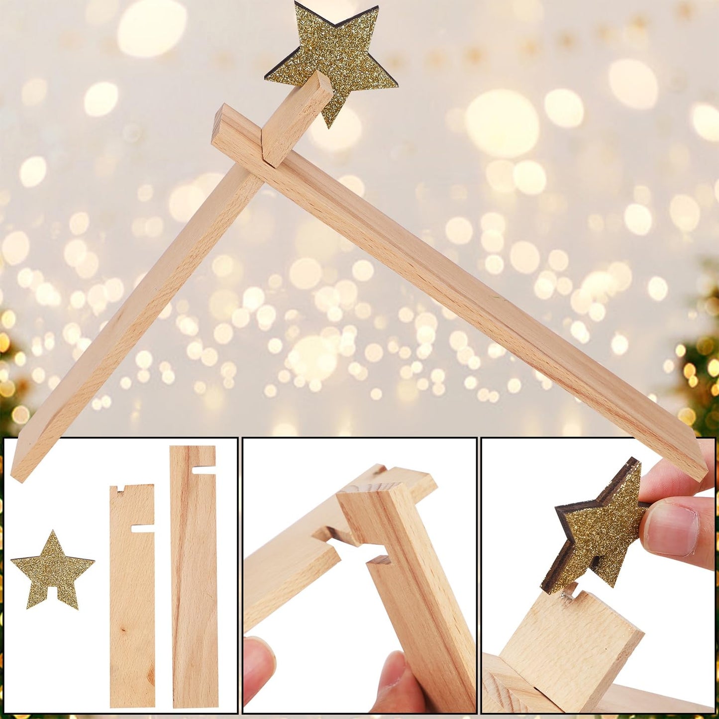 Juegoal Christmas Nativity Sets, Set of 11 Mini Nativity Scene Resin Figurines, Xmas Holy Family Cute Table Ornaments, Religious Holiday Collection Gifts, Baby Jesus Nativity Mantle Shelf Decor