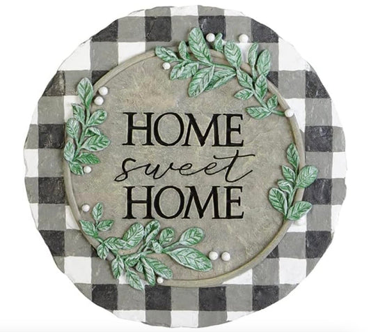 Carson Home 12729 Home Sweet Home Garden Stone, 8.25-inch Diameter