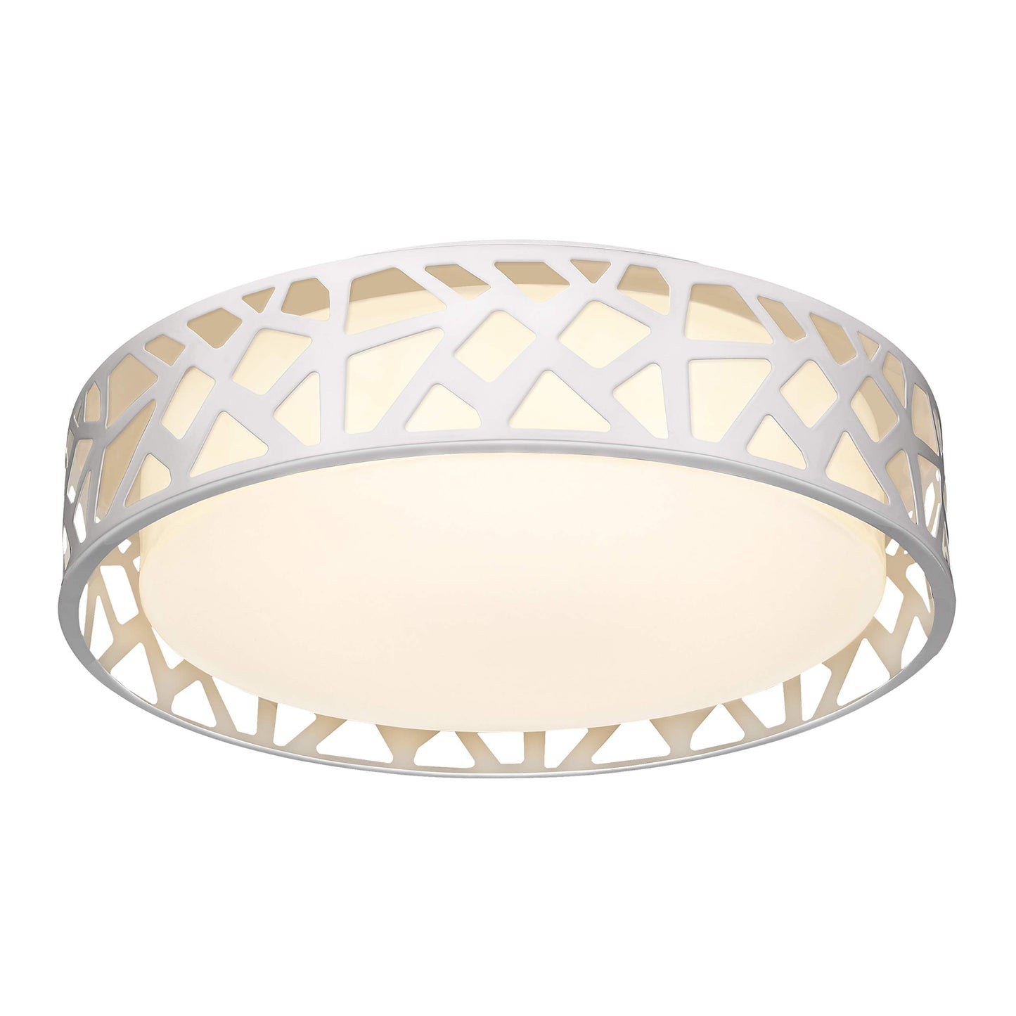 VICNIE Flush Mount Ceiling Light Fixture,15W 1600 Lumens LED Ceiling Lights, Dimmable 3000K Warm White Light Fixtures Ceiling Mount for Bedroom, Kitchen, Hallway, Stairways