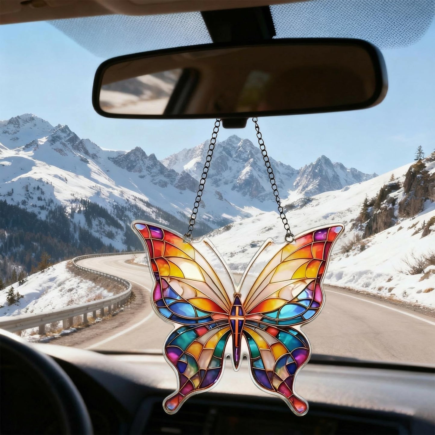 Butterfly Decorations Gifts for Women, Inspirational Acrylic Ornament with Story Card, Rainbow Suncatcher Window Hanging Decor, Meaningful Birthday, Christmas 2025