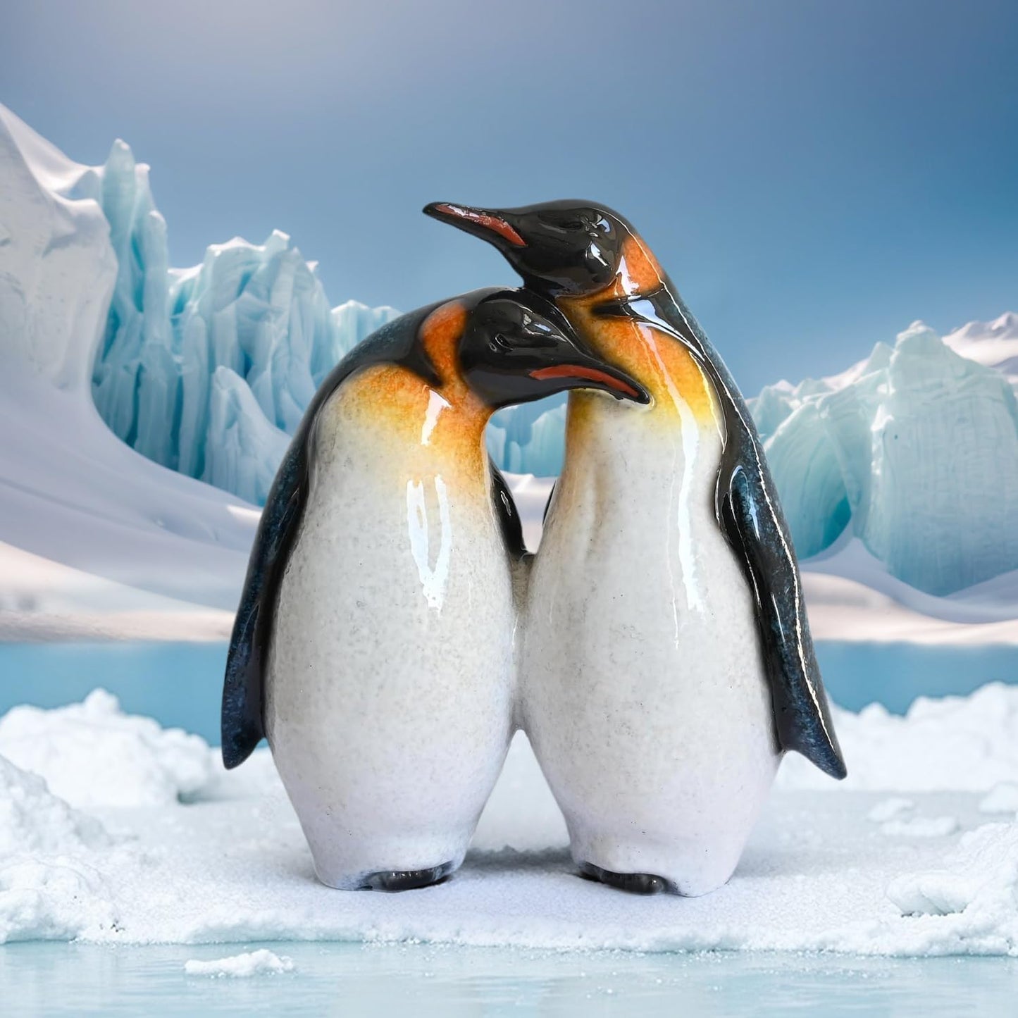 Juliahestia Cute Penguin Gifts for Couple Lovers Women - Small Figurines Home Decor Bedroom Table Desk Ornament Birthday Wedding Anniversary Decorations Valentine's Accessories