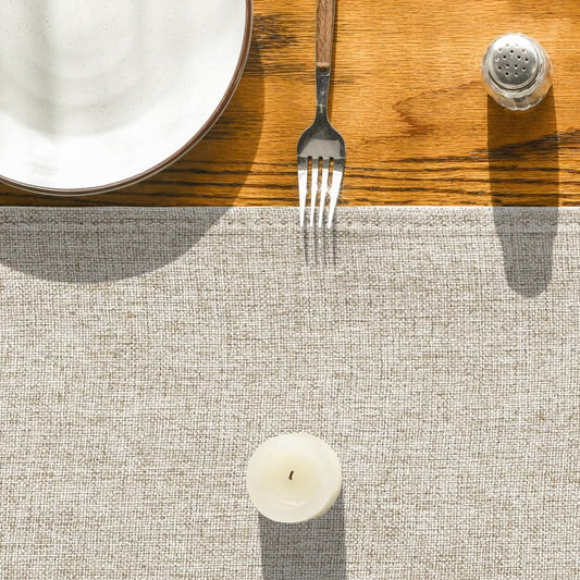 Artoid Mode Light Brown Table Runner, Seasonal Fall Washable Kitchen Dining Table Decoration for Home Party Decor 13x72 Inch