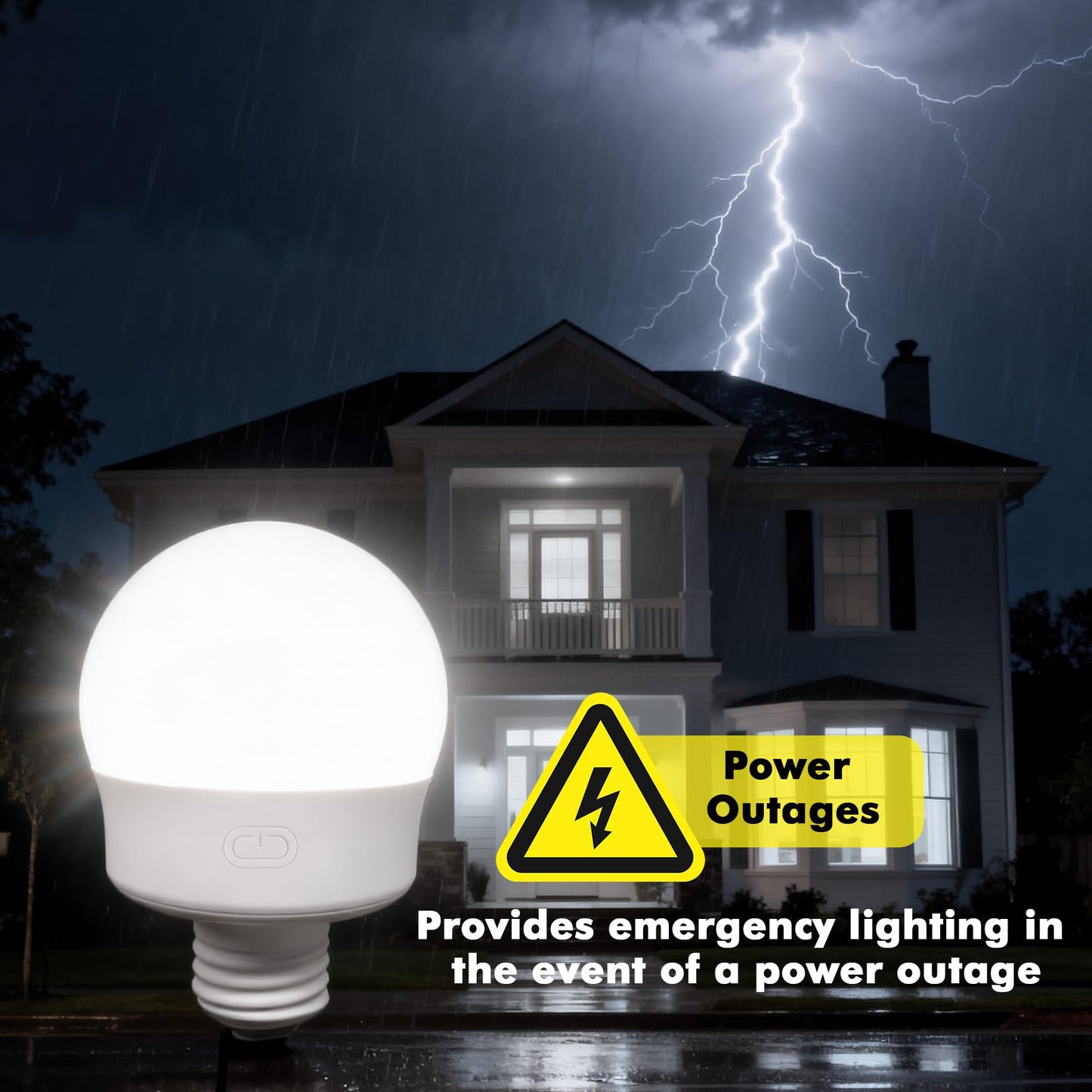 Rechargeable Battery Operated Light Bulbs, E26 Screw in (Magnetic Detachable) Light Bulb for Lamps with Remote Control Dimmable＆Timer, Wireless Puck Emergency Lamp for Non-Hardwired Wall Sconce