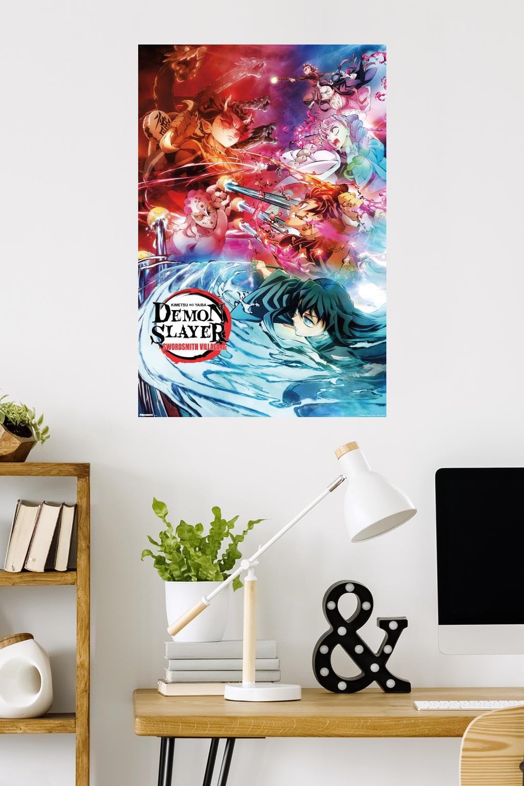 Demon Slayer: Swordsmith Village - Key Art 2 Wall Poster, 34L" x 22.4W", Unframed Version