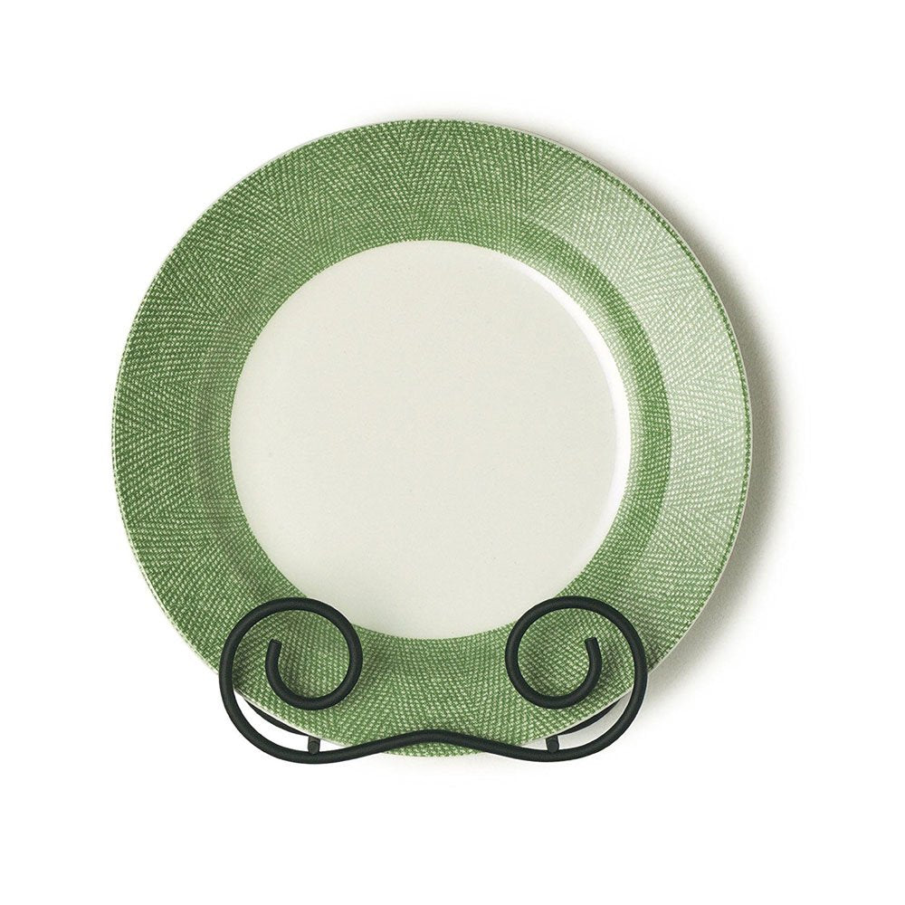 Spectrum Decorative Plate Hanger For The Wall Displaying China Saucer Picture Frames & More, Easy to Mount Heavy Duty Sturdy Steel Metal Plate Wall Hangers for Display, Black