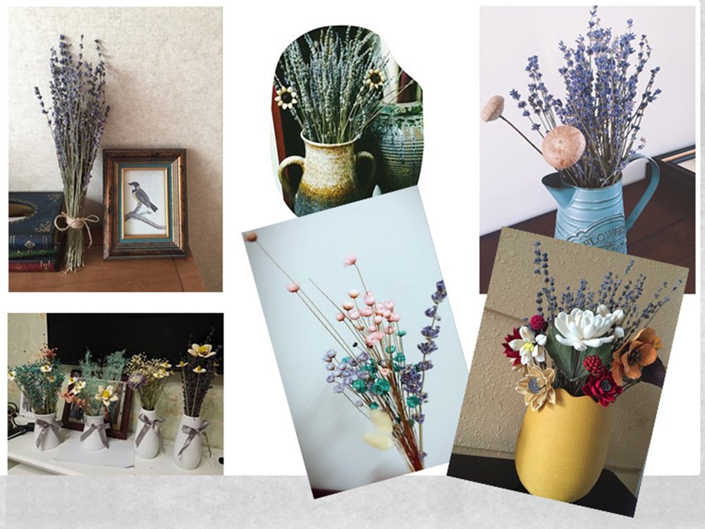TooGet Natural Lavender Bundles, Freshly Harvested 400+ Stems Dried Lavender Bunch 16" - 18" Long, Decorative Flowers Bouquet for Home Decor, Crafts, Gift, Wedding or Any Occasion