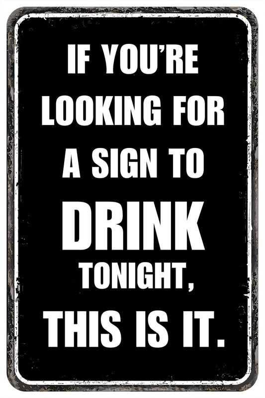 Vintage Metal Sign Funny Bar Signs Home Bar Accessories Man Cave Signs For Men Decor 12x8 Inches