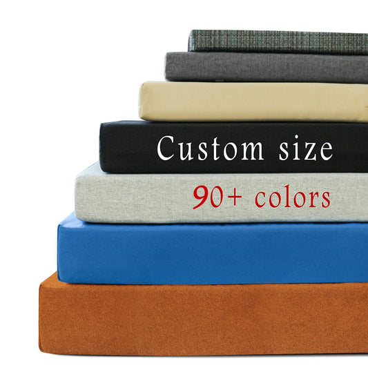 ROFIELTY Custom Size Bench Cushion for Indoor/Outdoor Patio Furniture/Window Seat 90+ Colors to Choose from,High-Resilience Foam,Double Piping Outdoor Bench Cushion Waterproof