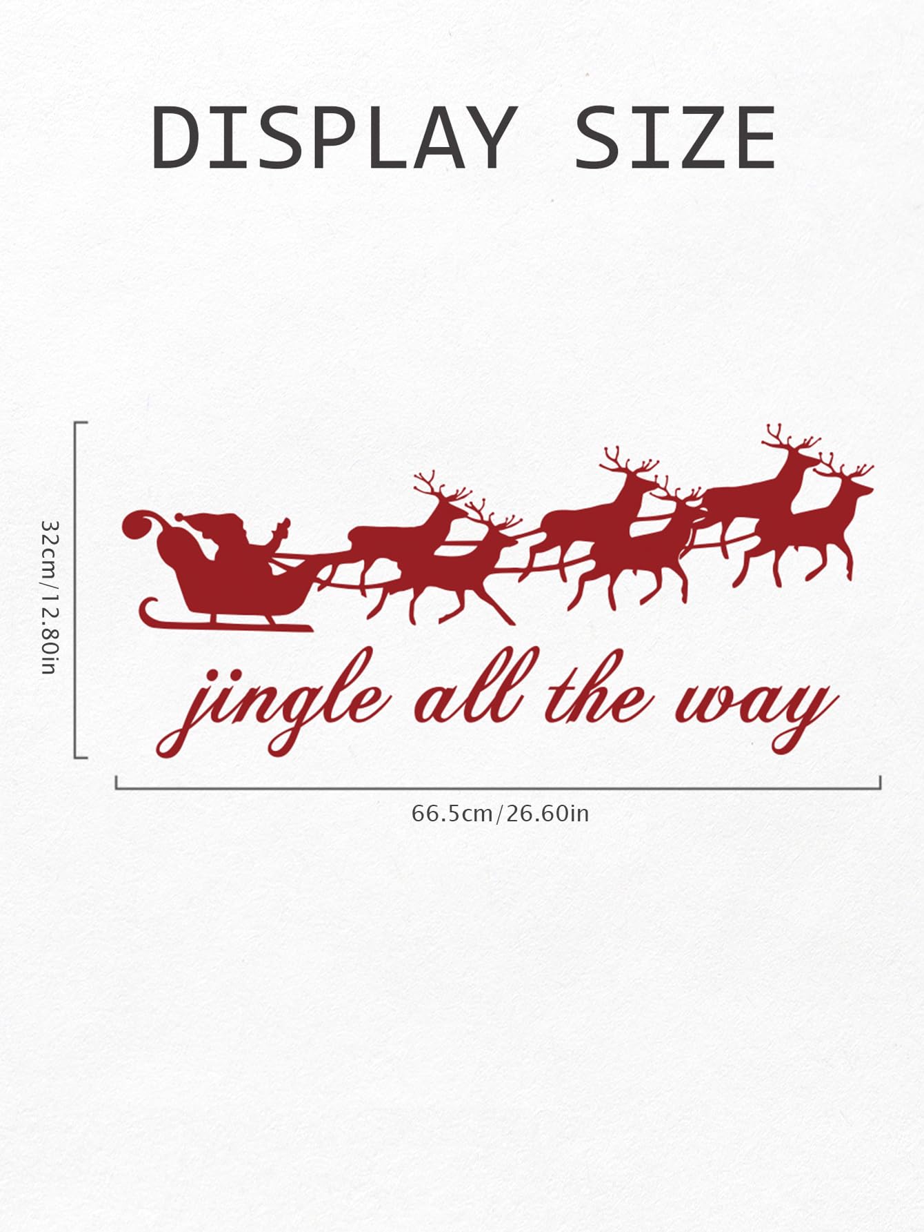 Christmas Wall Decor Painting Living Room Cute Winter Vinyl Art Quotes Decoration Jingle All The Way