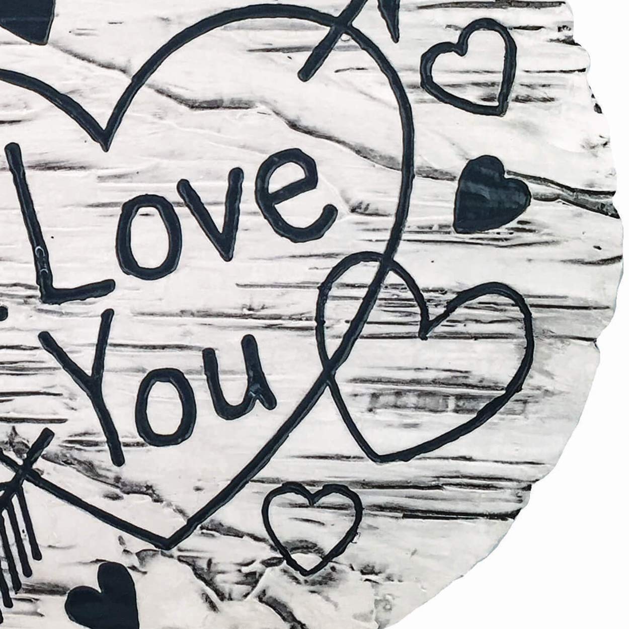 Spoontiques - Garden Décor - I Love You Stepping Stone - Decorative Stone for Garden