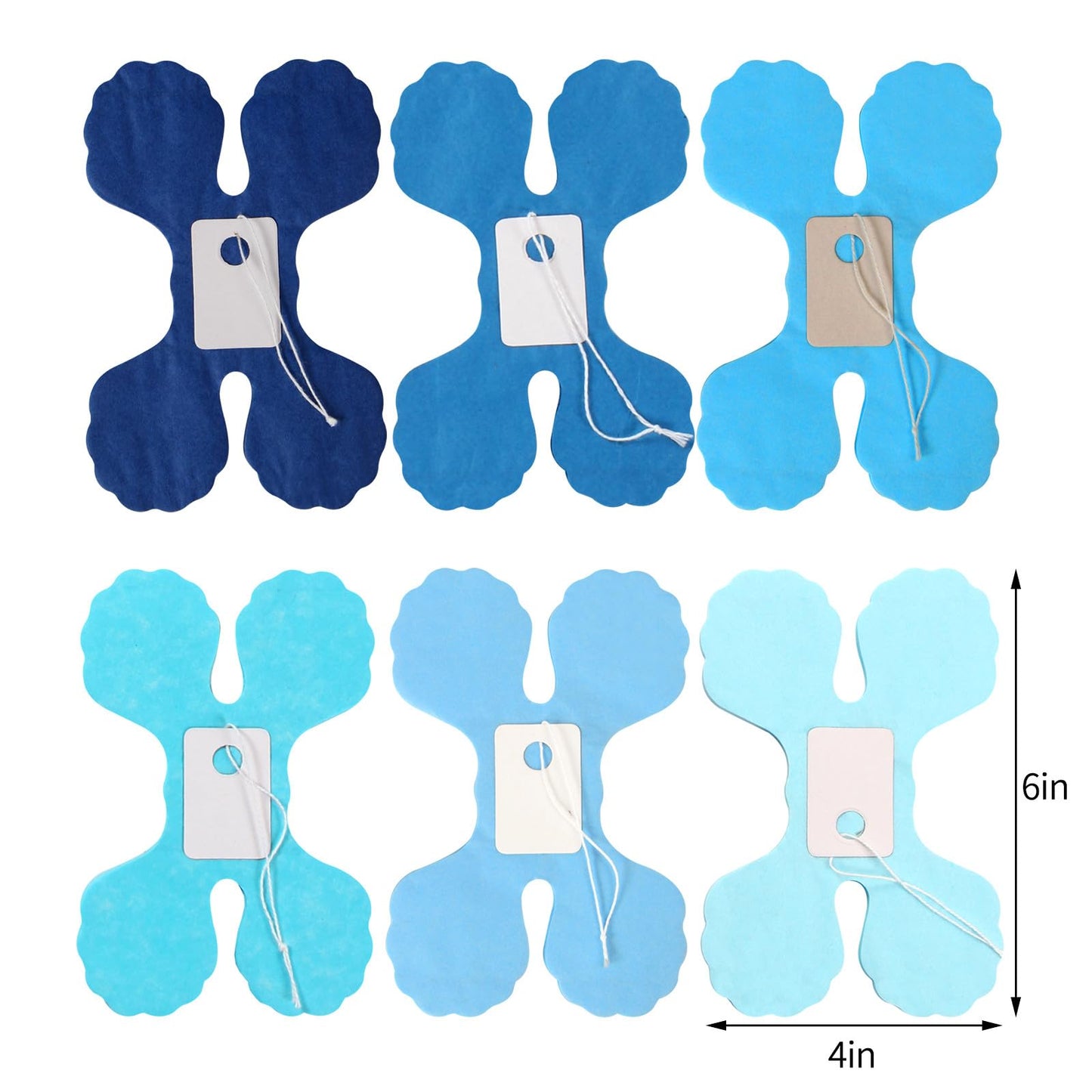 Baby-Royal Navy-Blue Party-Decorations Streamers Garland - 12pcs Boy Birthday Frozen Ocean Shower 4-Leaf Paper Clover Streamer, Bachelorette Bridal Wedding Engagement Banners Decor Ouruola