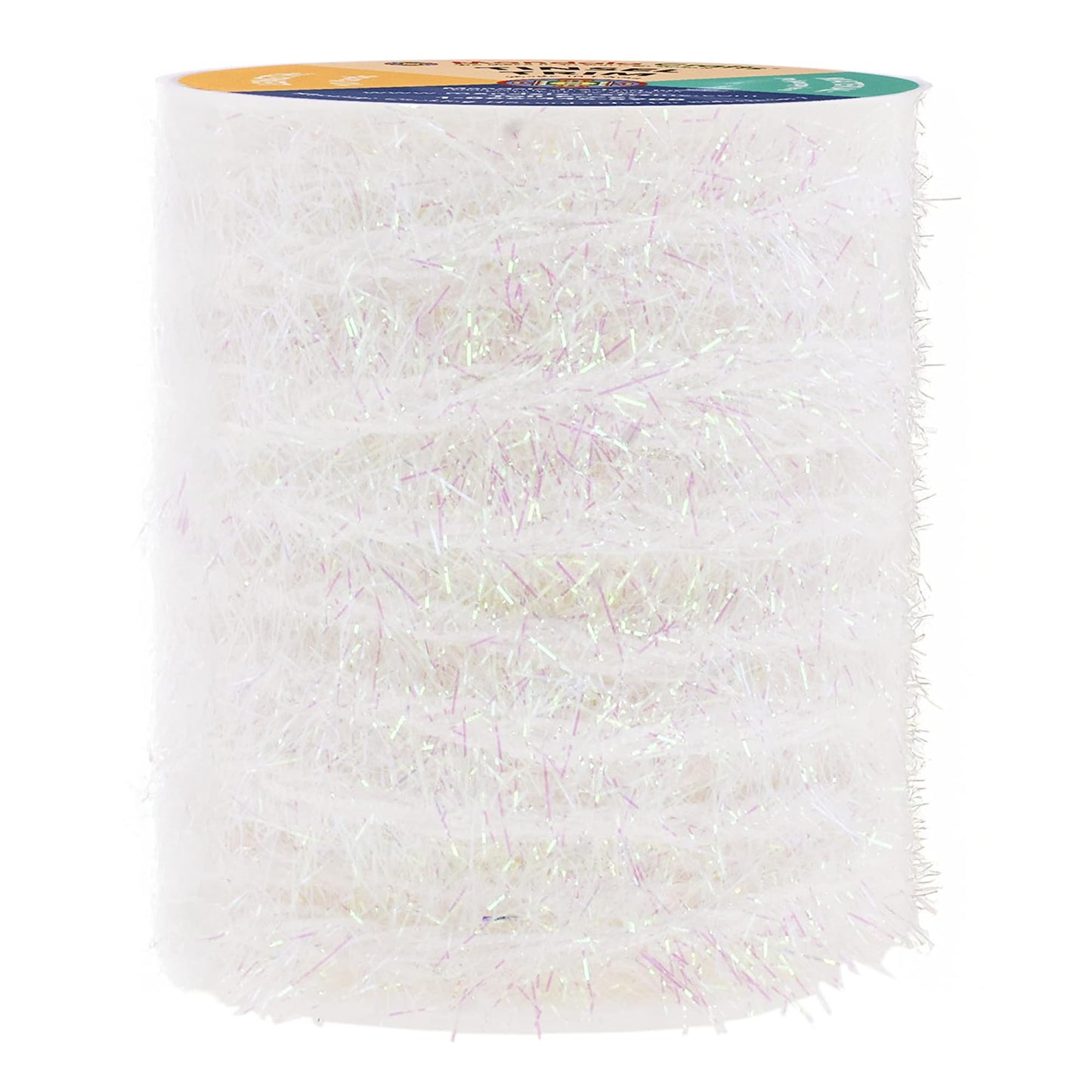 Mandala Crafts Iridescent Tinsel Garland – 30 Feet Thin Metallic Foil Glitter Garland for Christmas Tree, Party, Wedding Decor, and Holiday Decorations
