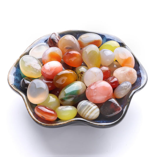 Decorative Marbles Glass Vase Fillers Garden Rocks Polished Colored Stones for Bee Bath Indoor Potted Terrarium Plants Landscaping Pebbles Kid's Gift Wedding