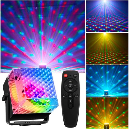 Party Lights Disco LED Light Sound Activated with Remote Control LED Strobe Mood Lighting for Home Room Dance Parties Christmas Halloween Birthday