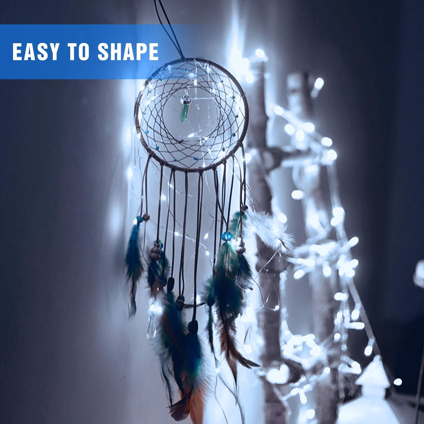 Onforu 16 Pack White Fairy Lights Battery Operated String Lights, 6.5ft IP67 Waterproof Twinkle Lights LED Lights for Strings Wedding Centerpiece Decor Christmas Bedroom
