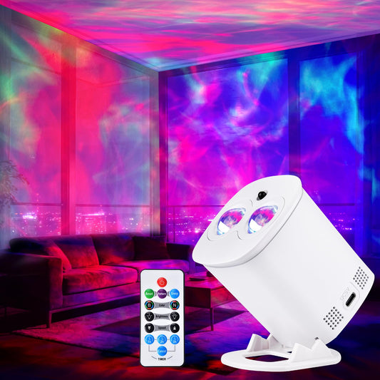 HIJOPIB Galaxy Projector for Bedroom, Nebula Ceiling Led Lamp with Remote & Timer, Night Light Gifts for Kids,Room Decor/Birthdays/Christmas/Party/Tiktok Live