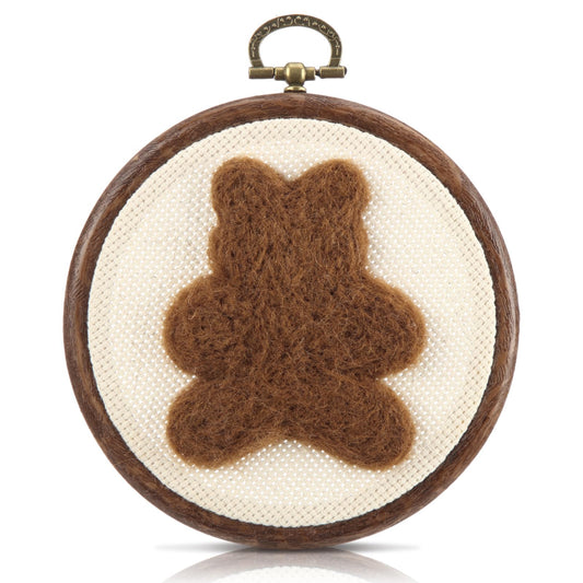 Chunful Felted Bear Nursery Wall Decor Cute Wall Art Decorative Artwork for Nursery Themes Bathroom Living Room Classroom Home Decoration