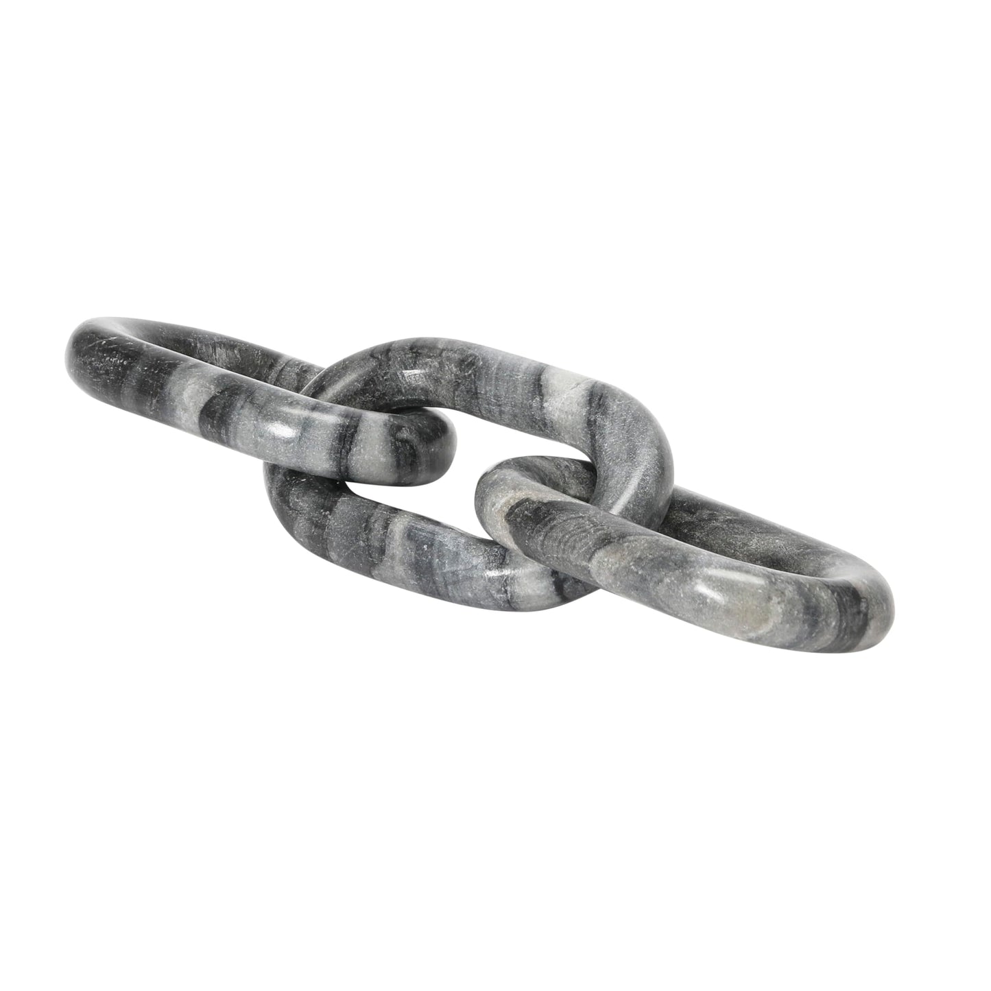 Bloomingville Decorative Marble Chain, Variegated Grey Tones