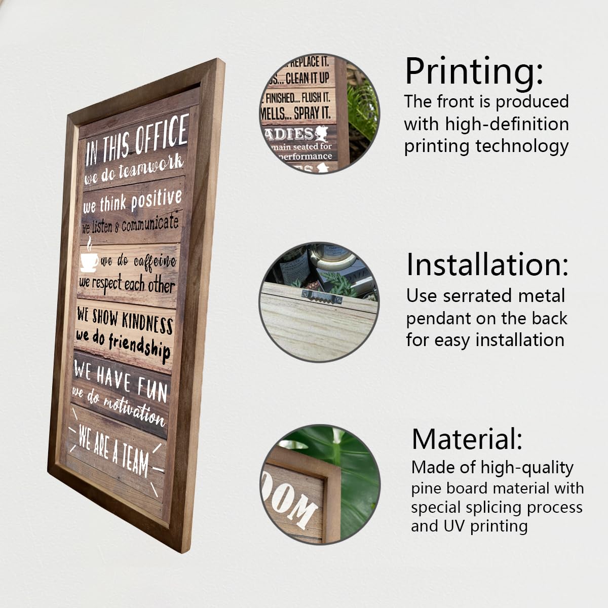 In This Office Decor, Human Resources Gifts, Rustic Office Rules, Hanging Wall Decor, the Offices Décor, Human Resources Offices Decors A074