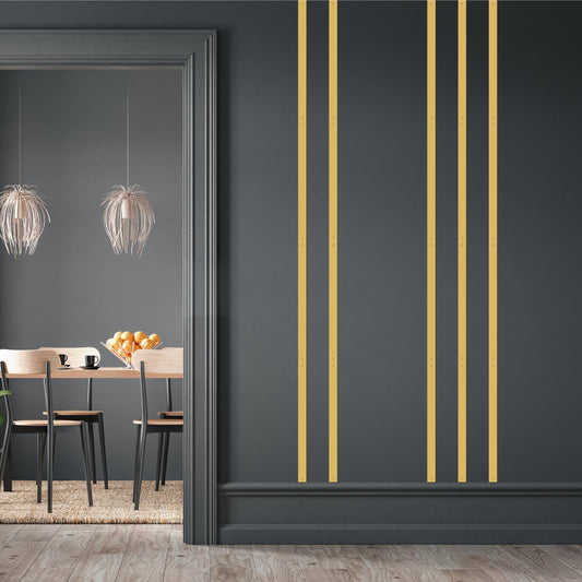 Golden Metal Wall Art Modern Line Art Walls Decor Minimalist Striped Arts Decoration Line Metal Wall Hanging for Living Room Rustic Accent Walls Sculptures for Bedroom Office Outdoor Indoor Home Decor
