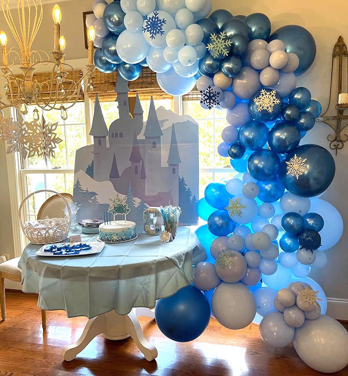 Blue Balloons Metallic Blue Balloon, 60Pcs 12Inch Chrome Blue Balloons Kit Macaron Light Pearl Navy Blue Latex Balloons for Birthday Wedding Party Decoration
