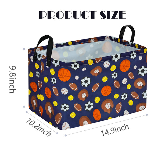 MAIZMZ Kids Hamper Storage Bins Organizer Toy Box Laundry Basket Large Canvas Collapsible Chest for Home/Dorm/Kitchen/Pet/Office/Closet/Shelf/Gift Baskets