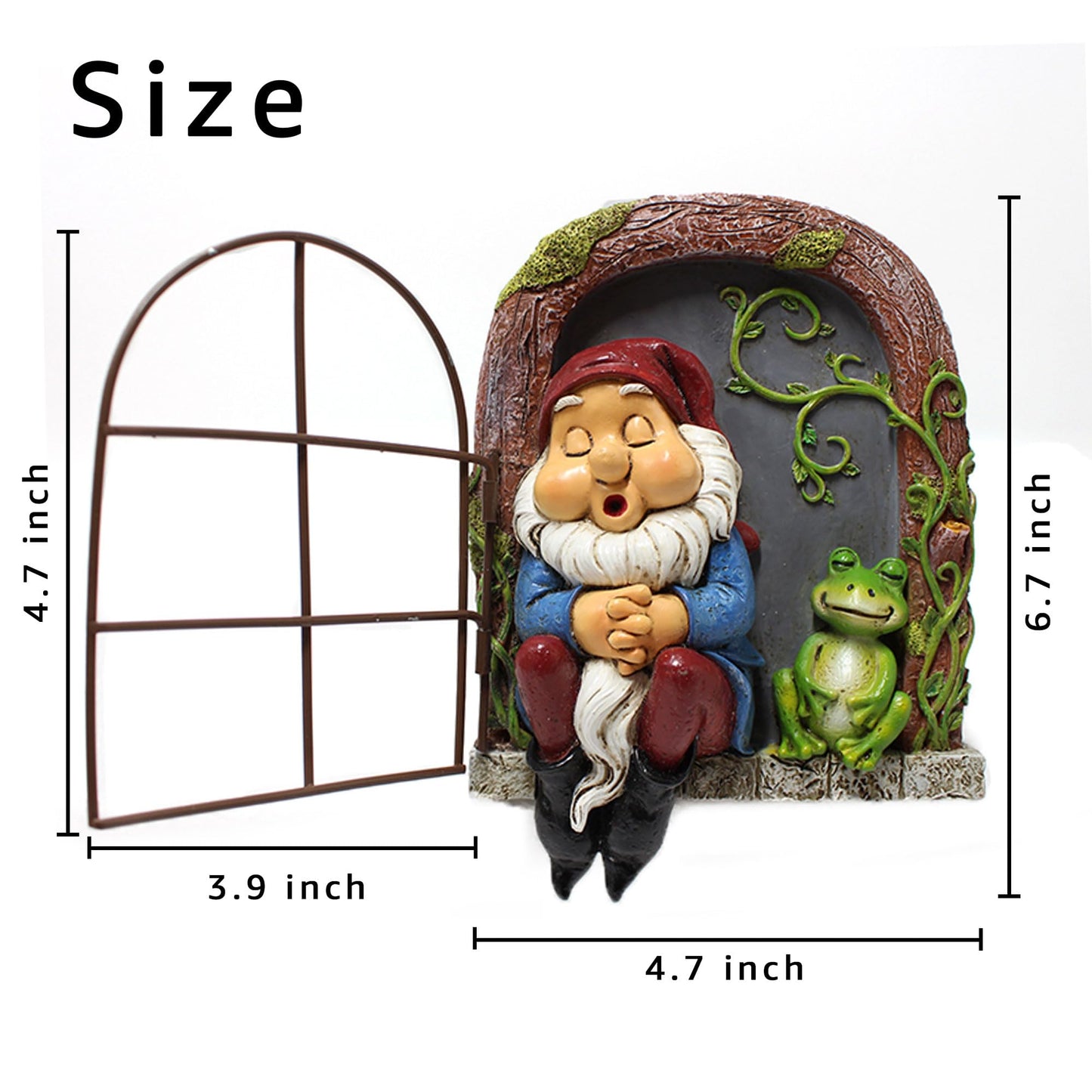 Outdoor Garden Statues, Resin Gnome Tree Hugger, Durable Outdoor Decor, Whimsical Yard Sculpture, Garden Peeker Yard Art, Waterproof & Handcrafted, Unique Christmas Decorations Outdoor Ornament Gift
