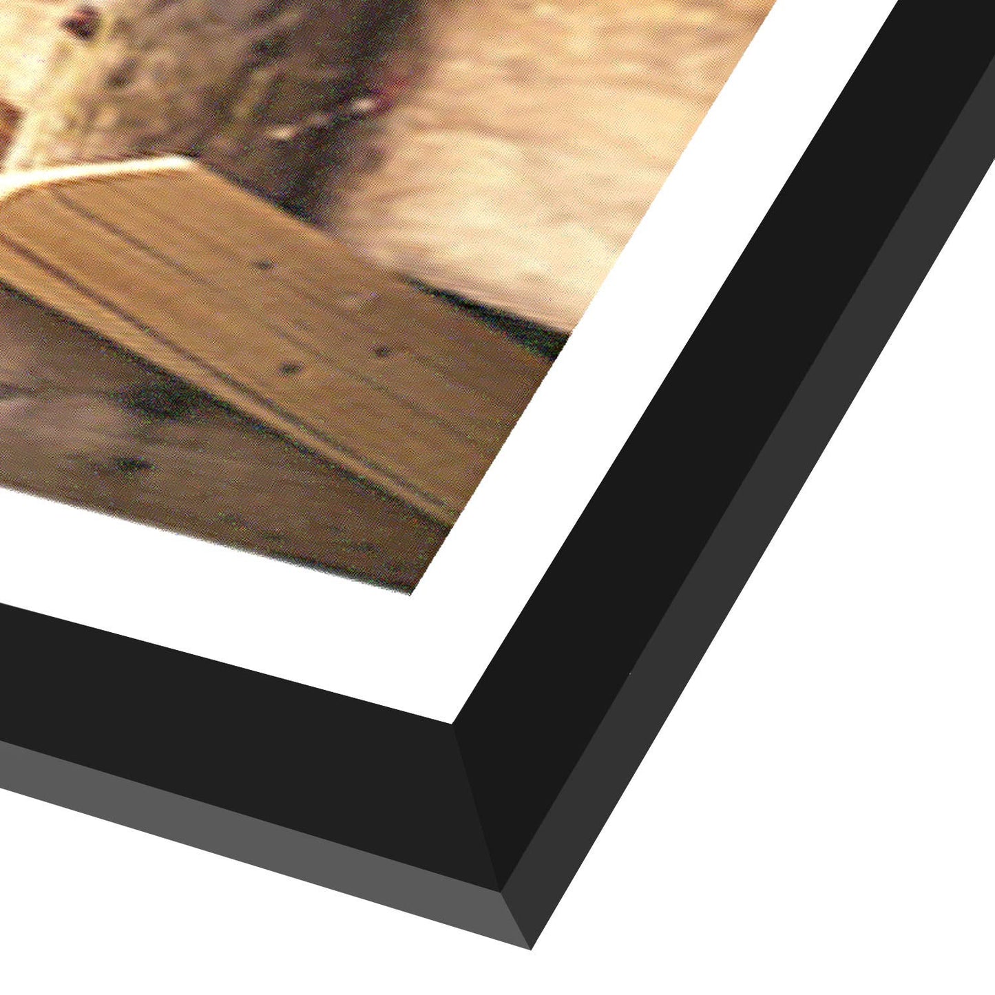 Americanflat 4x6 Collage Picture Frame with Shatter-Resistant Glass - Fits Five 4x6 Photos or Use as One 8x24 Picture Frame - Signature Collection - Collage Frames for Wall Display - Black
