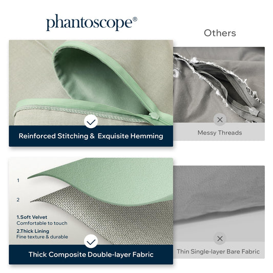 Phantoscope Pack of 2 Velvet Decorative Throw Decorative Pillow Cover Soft Solid Square Cushion Case for Couch Taupe 20 x 20 inches 50 x 50 cm