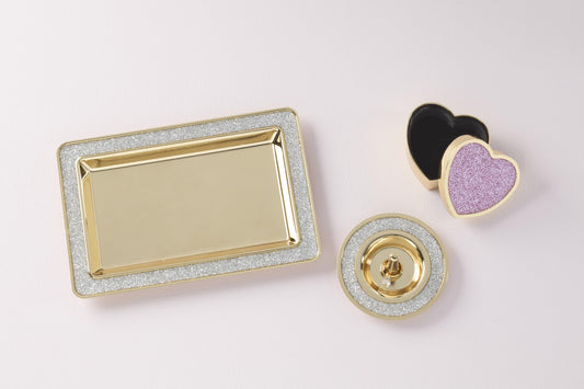 kate spade new york 897452 Sitting Pretty Pink Glitter Ring Dish