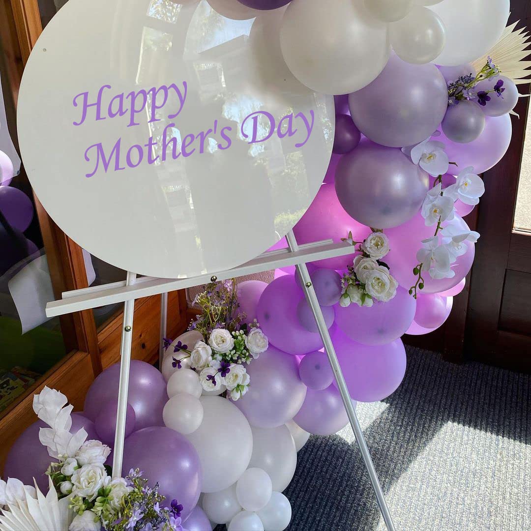 Purple Balloons Lavender Purple Balloon, 50 Pcs 12inch Lavender Lilac Purple Confetti Latex Balloons for Birthday Bridal Shower Wedding Party Decorations