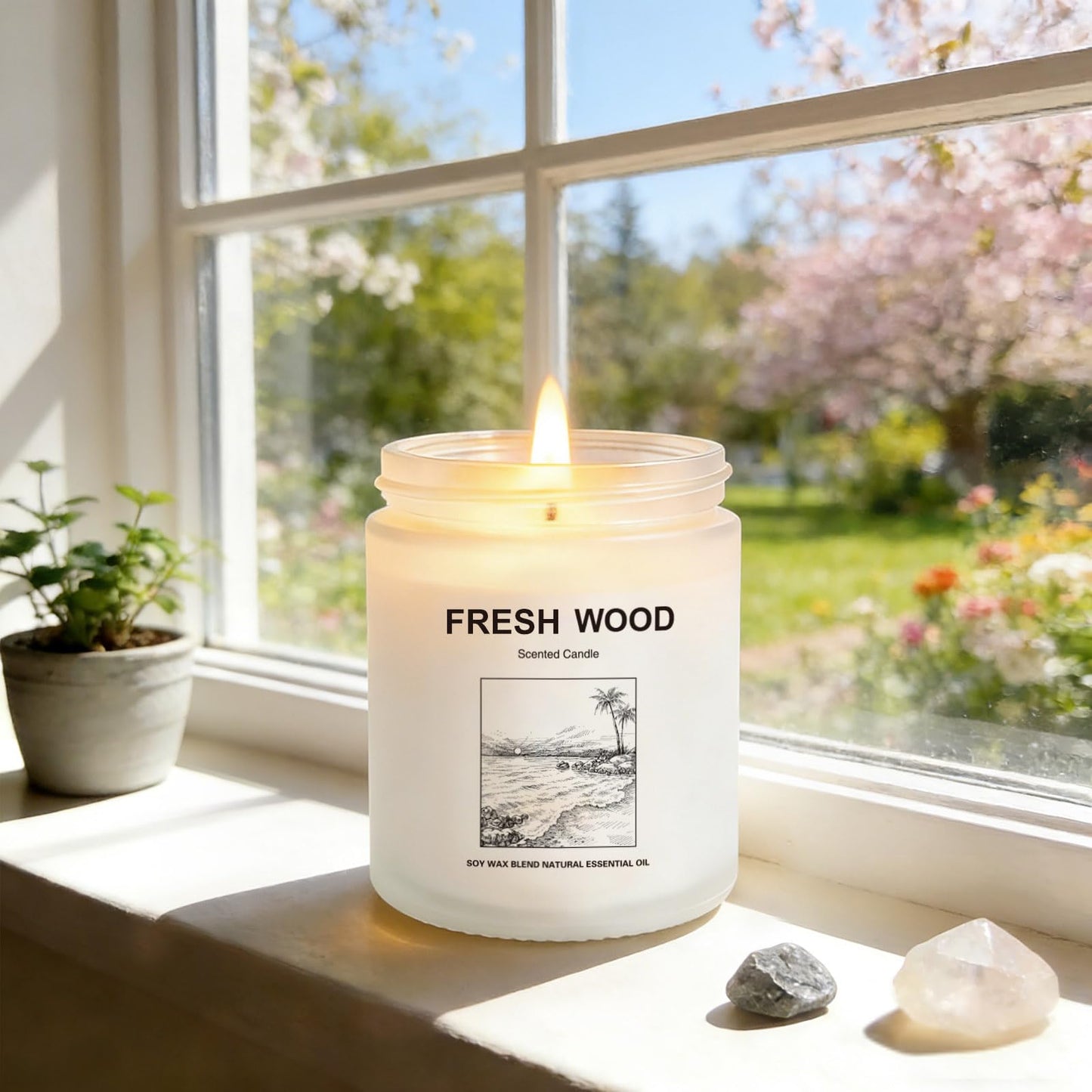Scented Candles for Home,4 Pack Soy Candle Gift Set with 4 Fragrance Scents,Aromatherapy Lavender Floral & Wood Candles for Relaxation,Long Lasting Spa Candles for Bedroom Bathroom Gifts for Women
