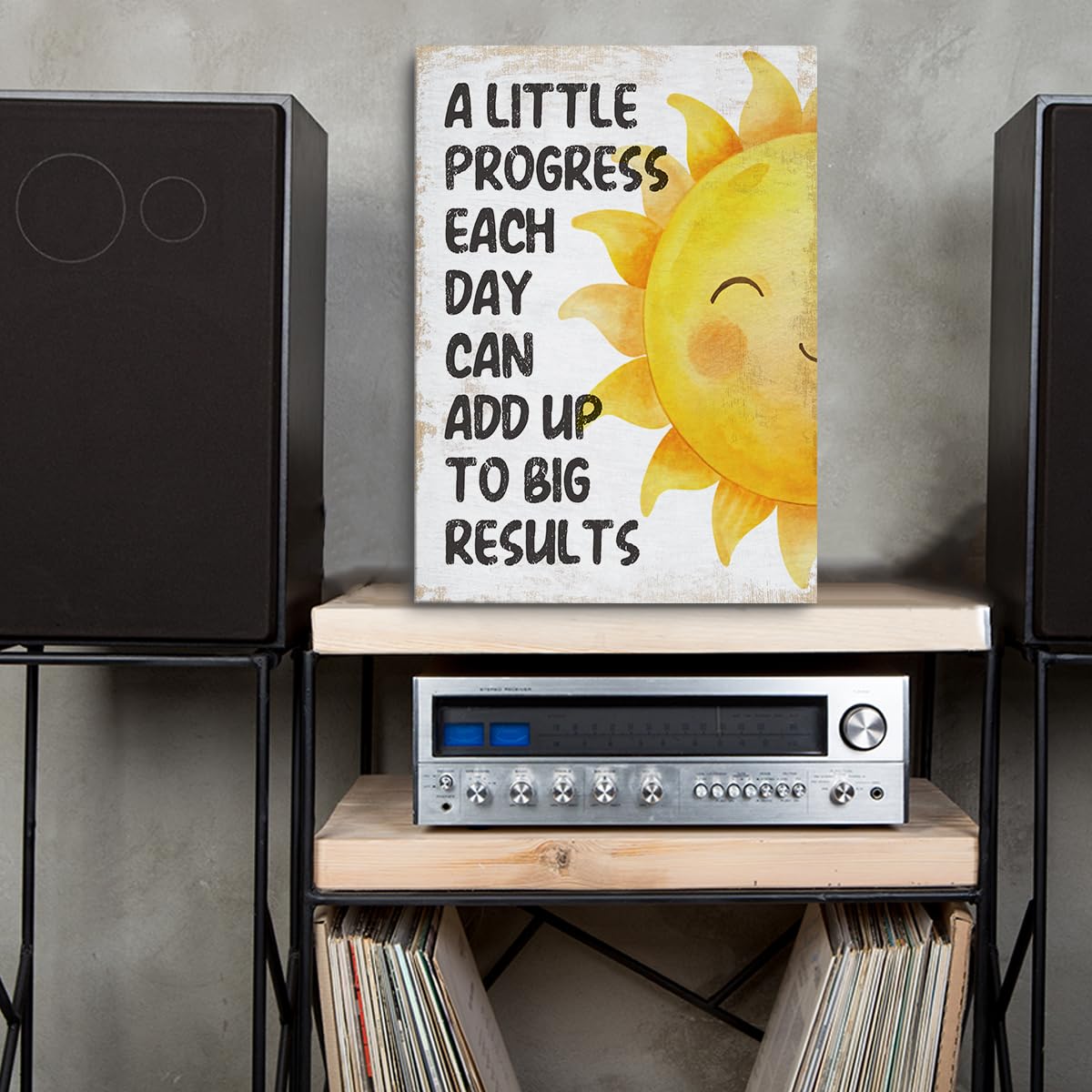 Inspirational Quotes Motivational Office Decor Canvas Wall Art Wall Decor, Affirmations Mental Health Framed Prints Poster Painting Artwork for Home Office Nursery Living Room,11.4x15IN,Ready to Hang