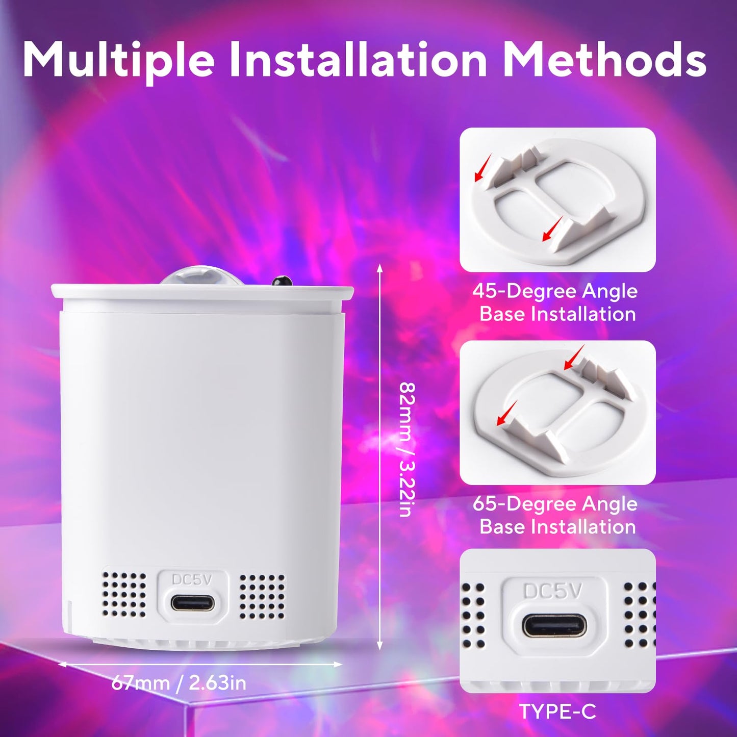 HIJOPIB Galaxy Projector for Bedroom, Nebula Ceiling Led Lamp with Remote & Timer, Night Light Gifts for Kids,Room Decor/Birthdays/Christmas/Party/Tiktok Live