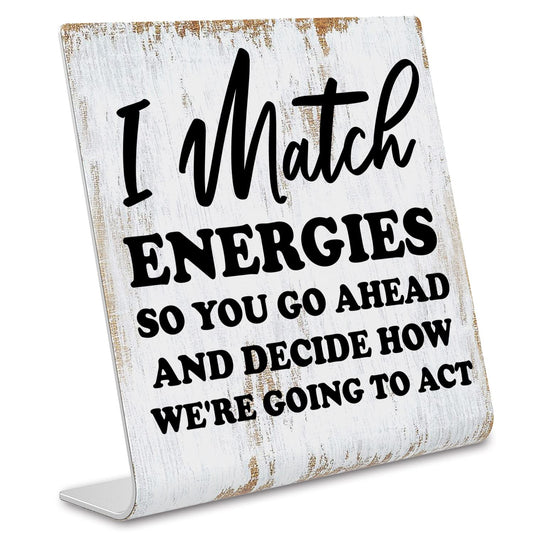 Funny Desk Signs for Women Men Office, Work Humor Decor Cubicle, Office Shelf Table Desk Decor for Cowoker Friends Sister Manager, Sarcastic Work Stress Relief White Elephant Gift Idea dksg3