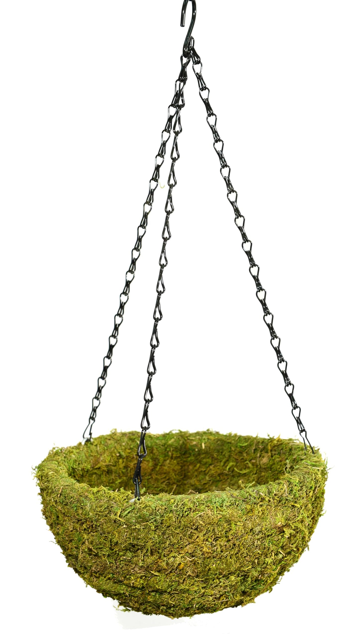 SuperMoss (29202) MossWeave Hanging Basket - Round, Fresh Green, Small (12.5 Diameter)"