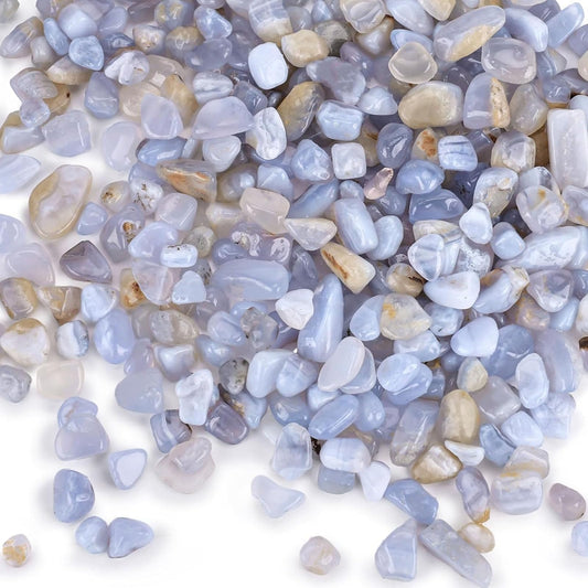 JOHOUSE Decorative Crystal Pebbles, 1 Lb(0.35"–0.8") Natural Quartz Stones Aquarium Gravel Sea Glass Rock Sand for Fish Turtle Tank Air Plants Decoration