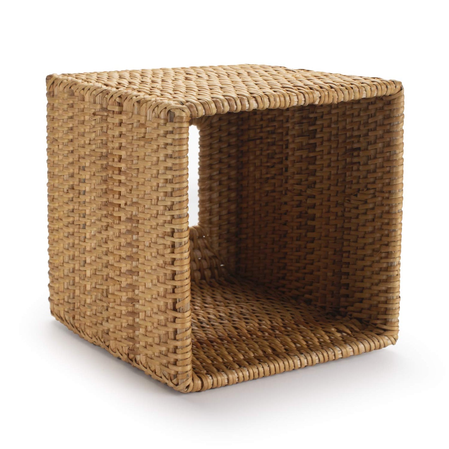 Rattan Tissue Box Cover Natural Woven Facial Napkin Holder Square (Natural, 5.5x5.5x5.9 Inch)
