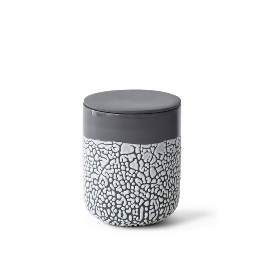 Hosley Lichen Box 5-Inch High Charcoal Floral Planter for Home Decor, Office Decor, and Kitchen Decor - Decorative Indoor & Outdoor Flower Pot for Garden and Patio