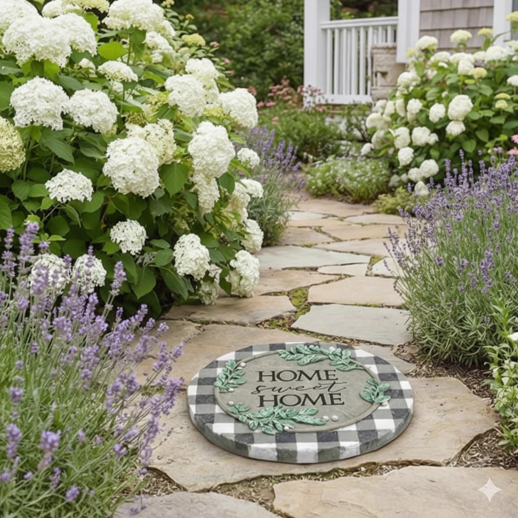 Carson Home 12729 Home Sweet Home Garden Stone, 8.25-inch Diameter