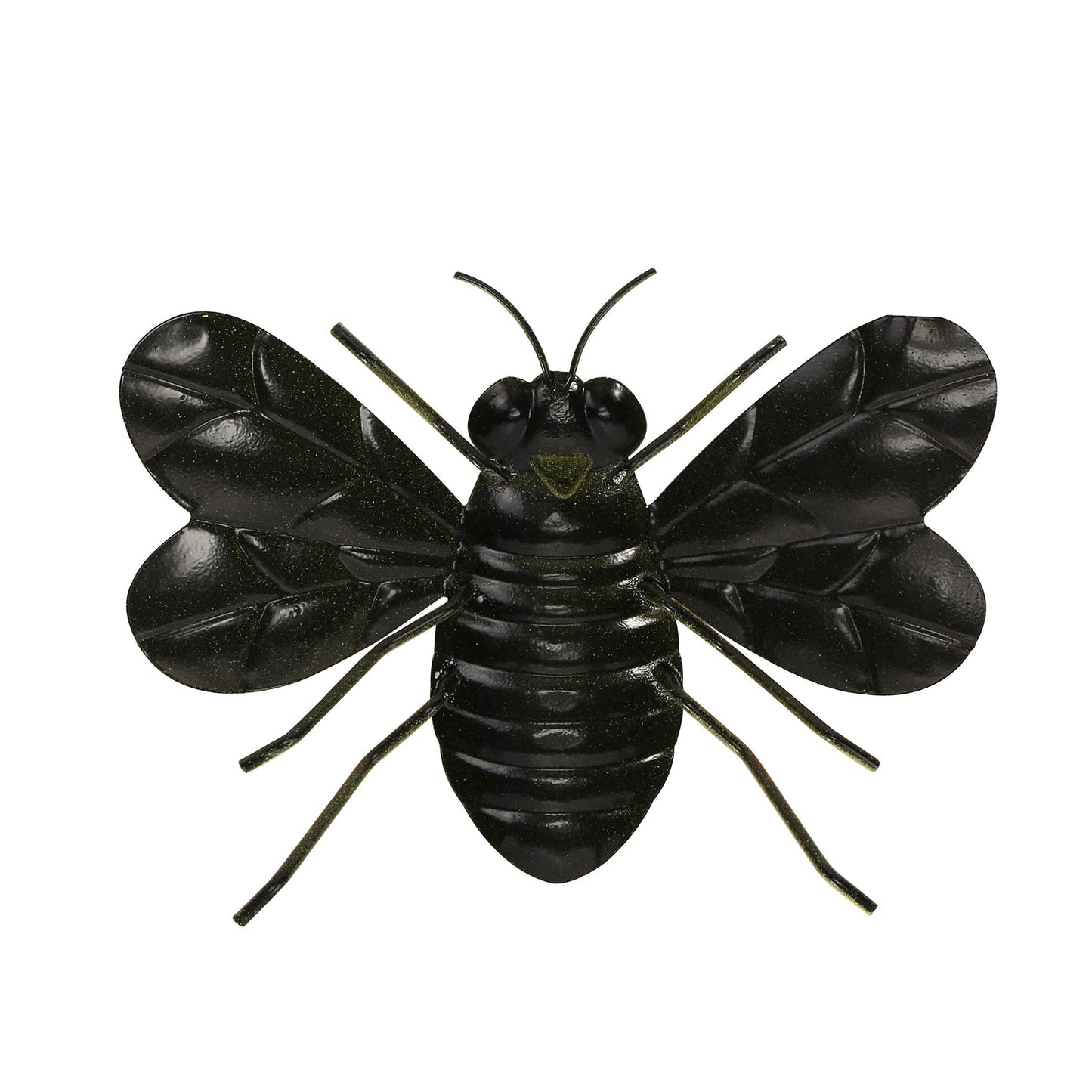 Scwhousi Metal Bee Wall Decor Art Outdoor Garden Fence Patio Yard Art,Hanging Decorations for Living Room, Bedroom,3 Pack