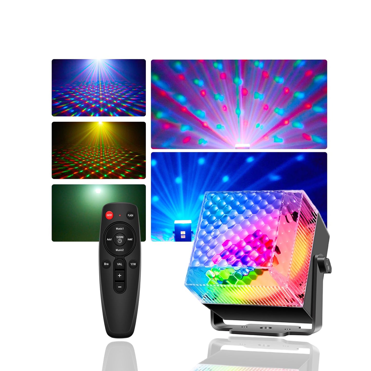 Party Lights Disco LED Light Sound Activated with Remote Control LED Strobe Mood Lighting for Home Room Dance Parties Christmas Halloween Birthday