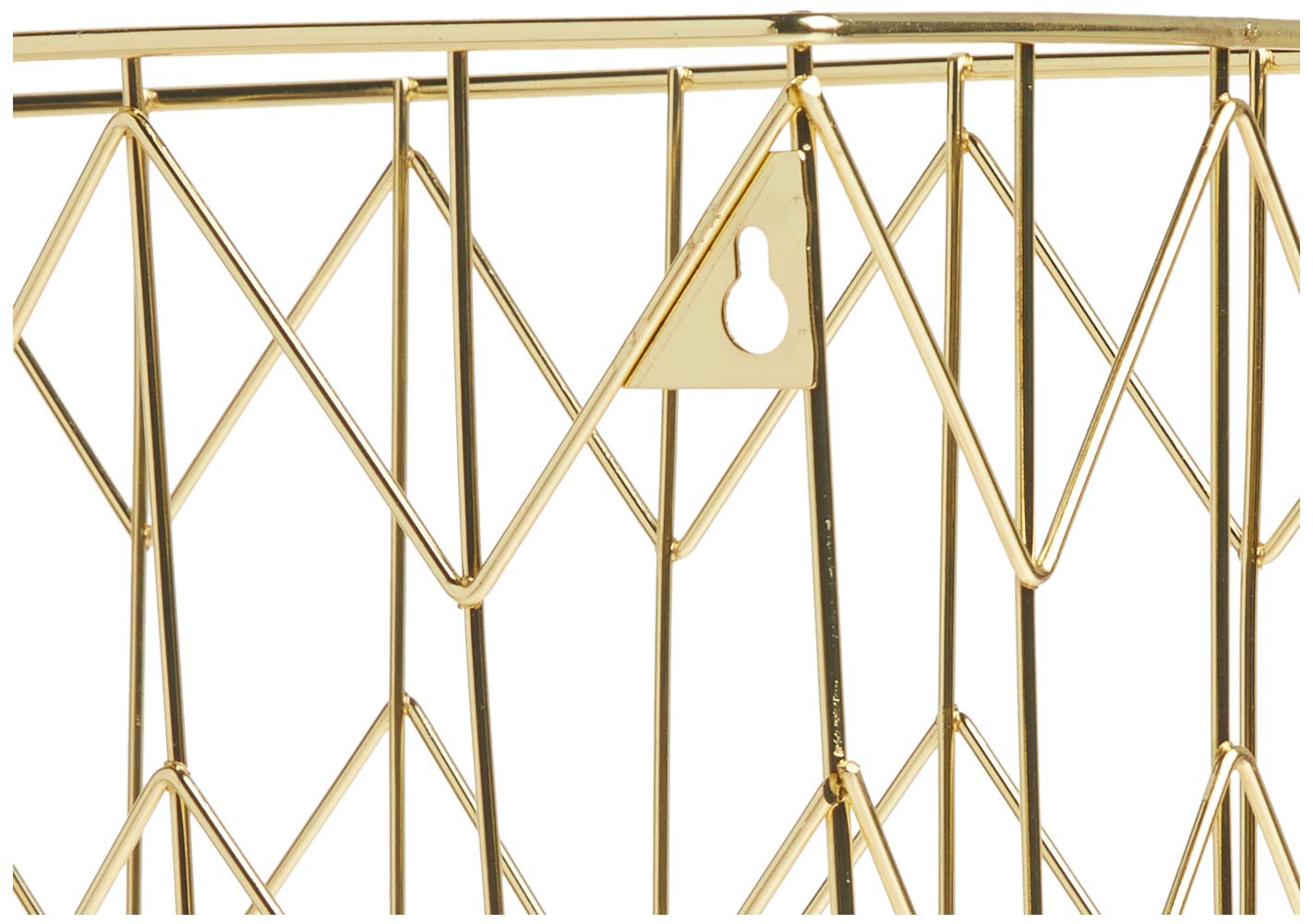 U Brands Desktop Hanging File Organizer, Gold Wire Metal Letter Size File Holder, Steel Wire Document & Folder Organizer for Office Desk, Home, Classroom
