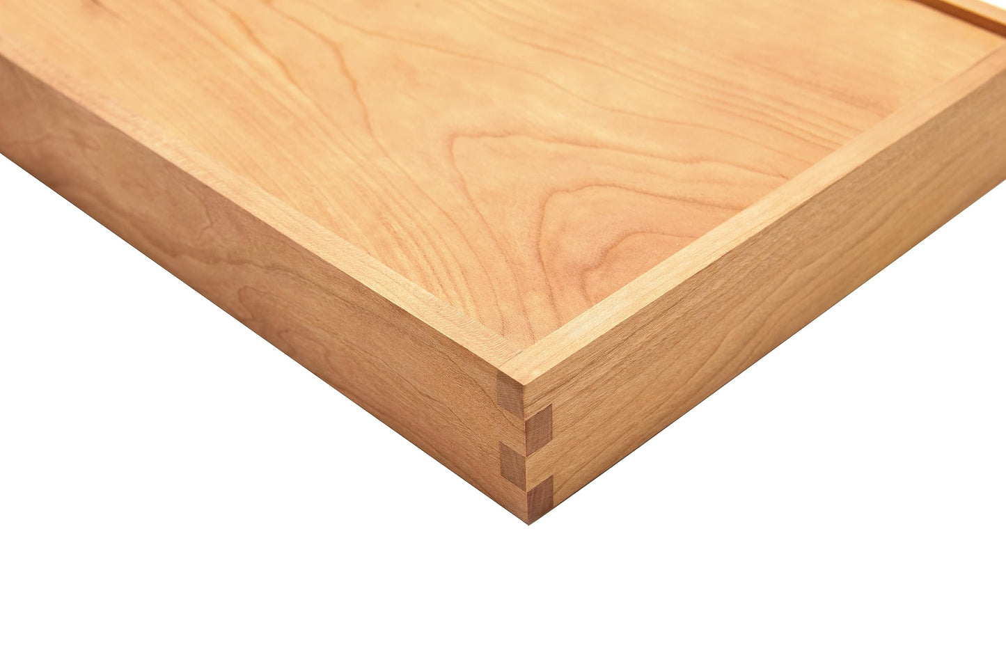 pandapark Wood Organizer Tray,Black Walnut,Desk & Drawer Storage Box (Cherry Master-4)