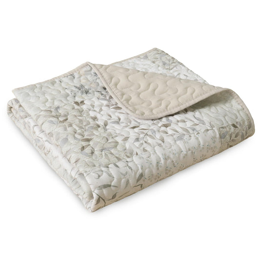 Exclusivo Mezcla 50"x 60" Quilted Throw Blanket- Microfiber Quilt Throw with Boho Patchwork Pattern, Reversible Grey Versatile Lap Quilt for All Seasons, Lightweight Throws for Bed/Couch/Sofa
