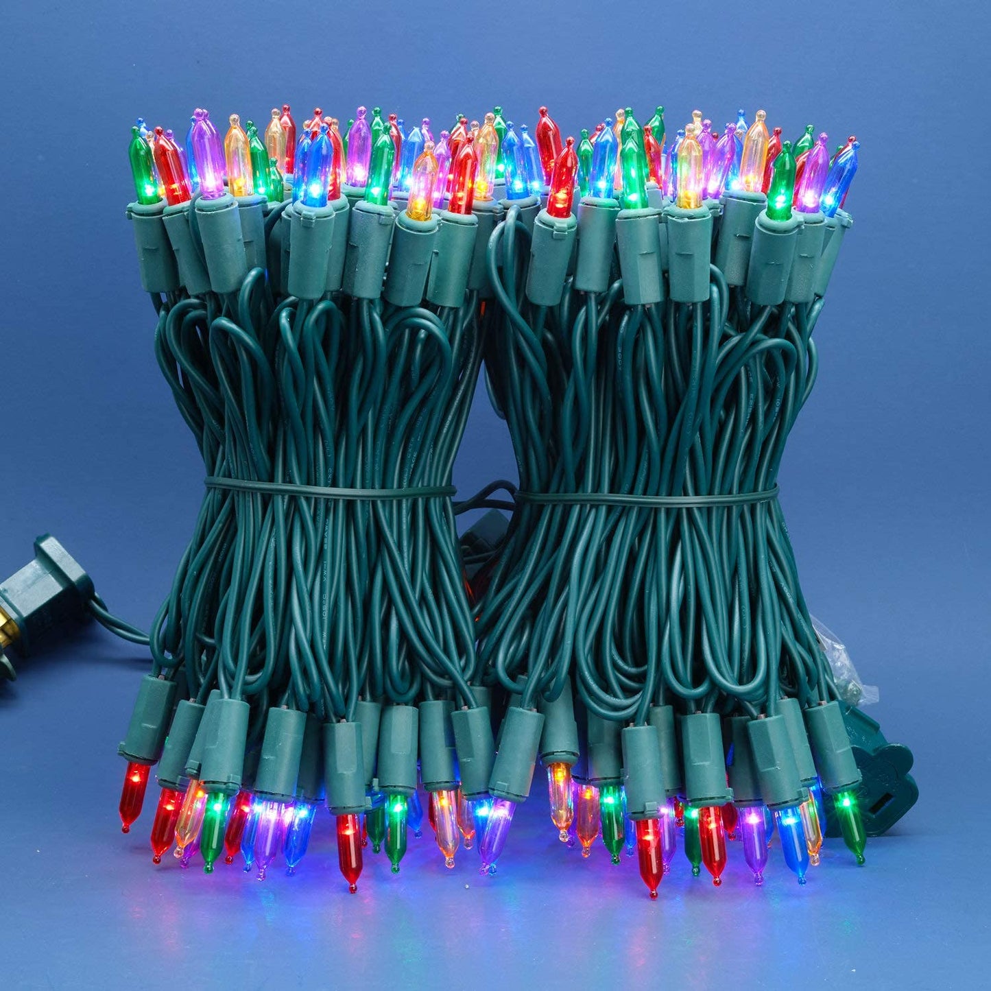 SWEET SHINE 200 Count Multicolor LED Christmas Lights, 66 ft Green Wire UL Certified Commercial Grade Holiday String Light Set (Multicolor)