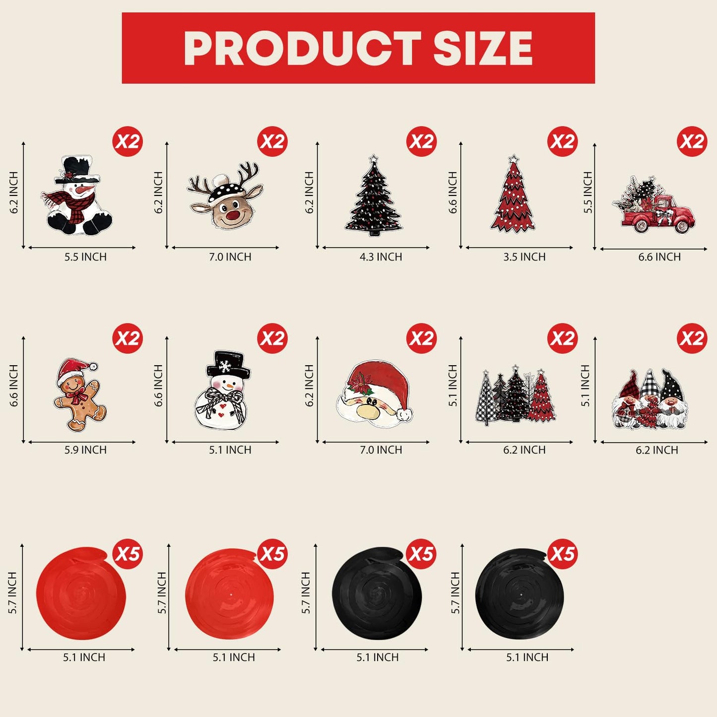 Horaldaily Christmas 30 Pieces Party Hanging Swirl Decorations, Christmas Trees Truck Snowman Santa Claus Gnome Party Hanging Swirls Streamers Ceiling Decor for Home Office Classroom School Supplies