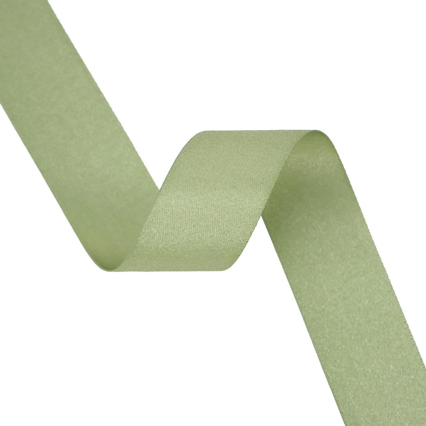HUIHUANG Moss Green Satin Ribbon - 1 inch Luxury Shimmer, Extra Density, Dusty Sage for Gift Wrapping, Crafts, Bows, Flower Bouquets, Holiday Decor, Bridal Showers - 20 Yards